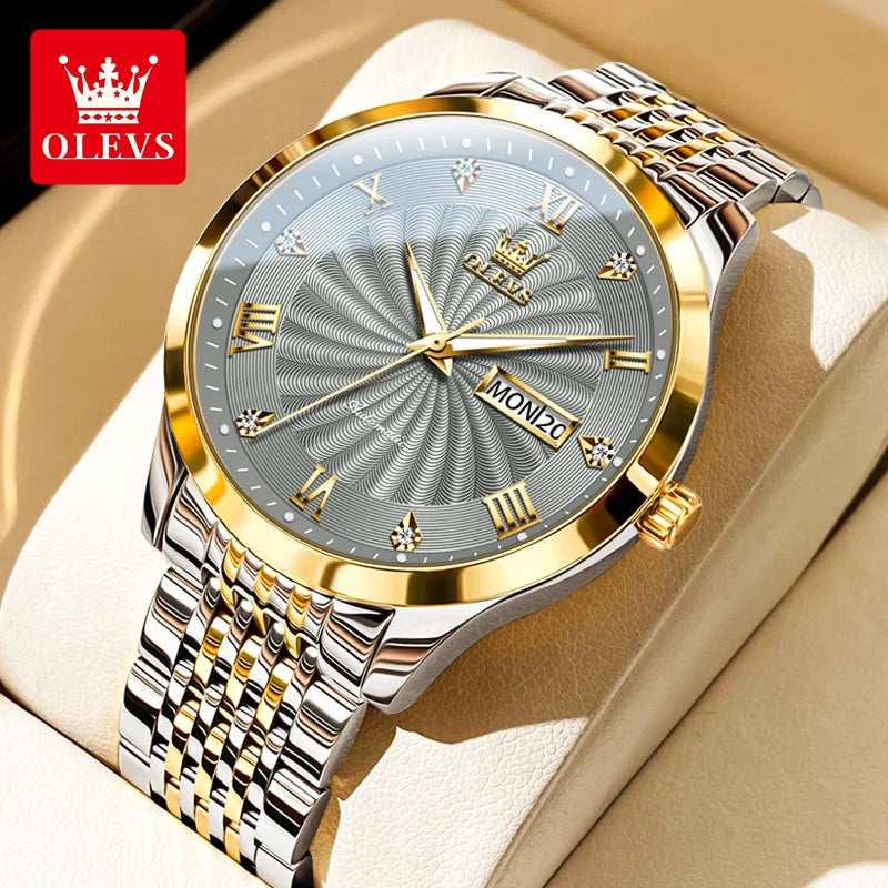 Top Brand Watch Men Luxury Automatic Mechanical Business Male Watch Luminous Stainless Steel Waterproof Montre Homme 6630