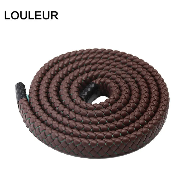 1M 12X6Mm Braided Leather Rope Punk Braided Leather Cord Flat Braided Cord Rope Accessories Jewelry Findings Handmade Gift