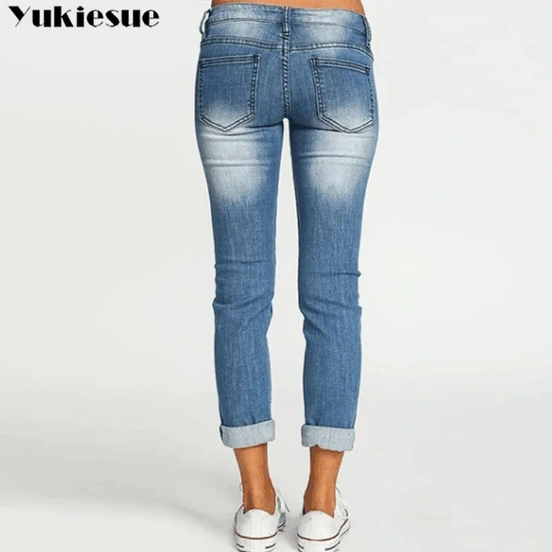 Vintage High Waisted Jeans Woman Fashionable Woman'S Jeans for Women Ripped Jeans Boyfriend Jeans Women'S Jeans Clothes