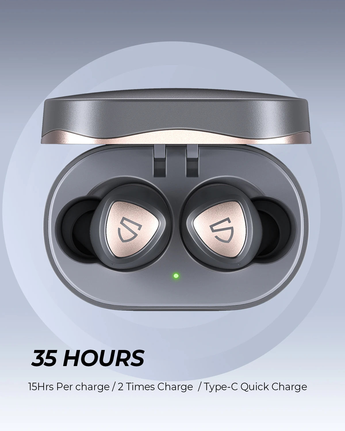 Sonic Bluetooth 5.2 Wireless Earphones QCC3040 Aptx-Adaptive CVC 8.0 TWS Mirroring Earbuds Game Mode 45H Playtime