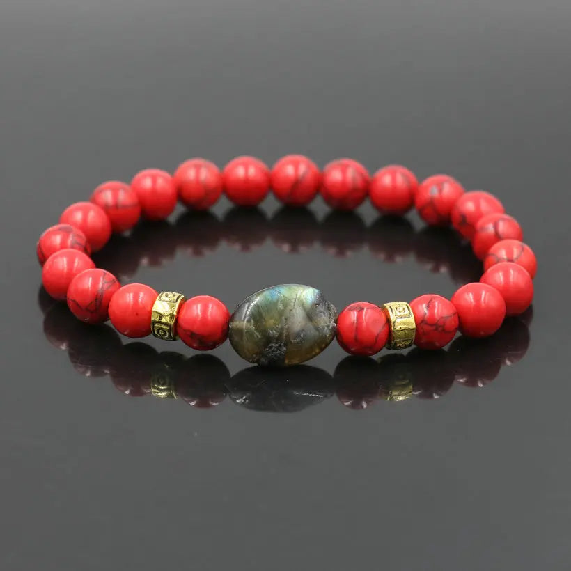 Top Quality Men'S Bracelet Hematite Stone Labradorite Moonstone Beads Bracelet for Women Buddha Bracelet Jewelry Gift Tobilleras