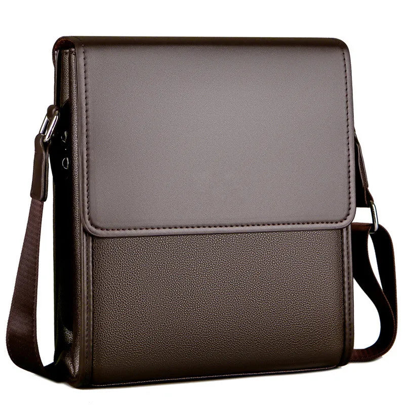 Famous Brand Men'S Messenger Bag Fashion Crossbody Bags for Male Casual Pu Leather Shoulder Bag Handbags Sac Épaule