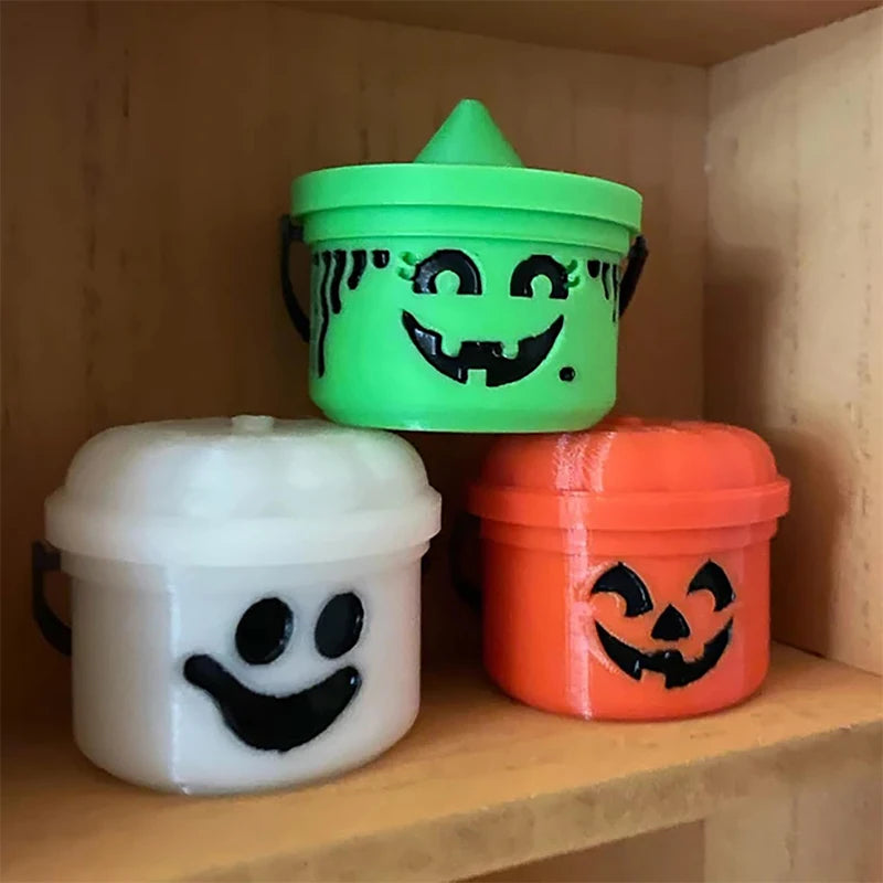 Halloween Pumpkinfor Party Favors Halloween S Small Bucket Cute Pumpkin Trick Bucket Party Holiday Decorations Accessories