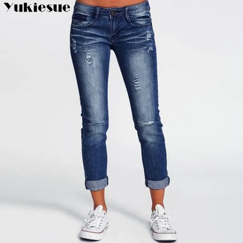 Vintage High Waisted Jeans Woman Fashionable Woman'S Jeans for Women Ripped Jeans Boyfriend Jeans Women'S Jeans Clothes