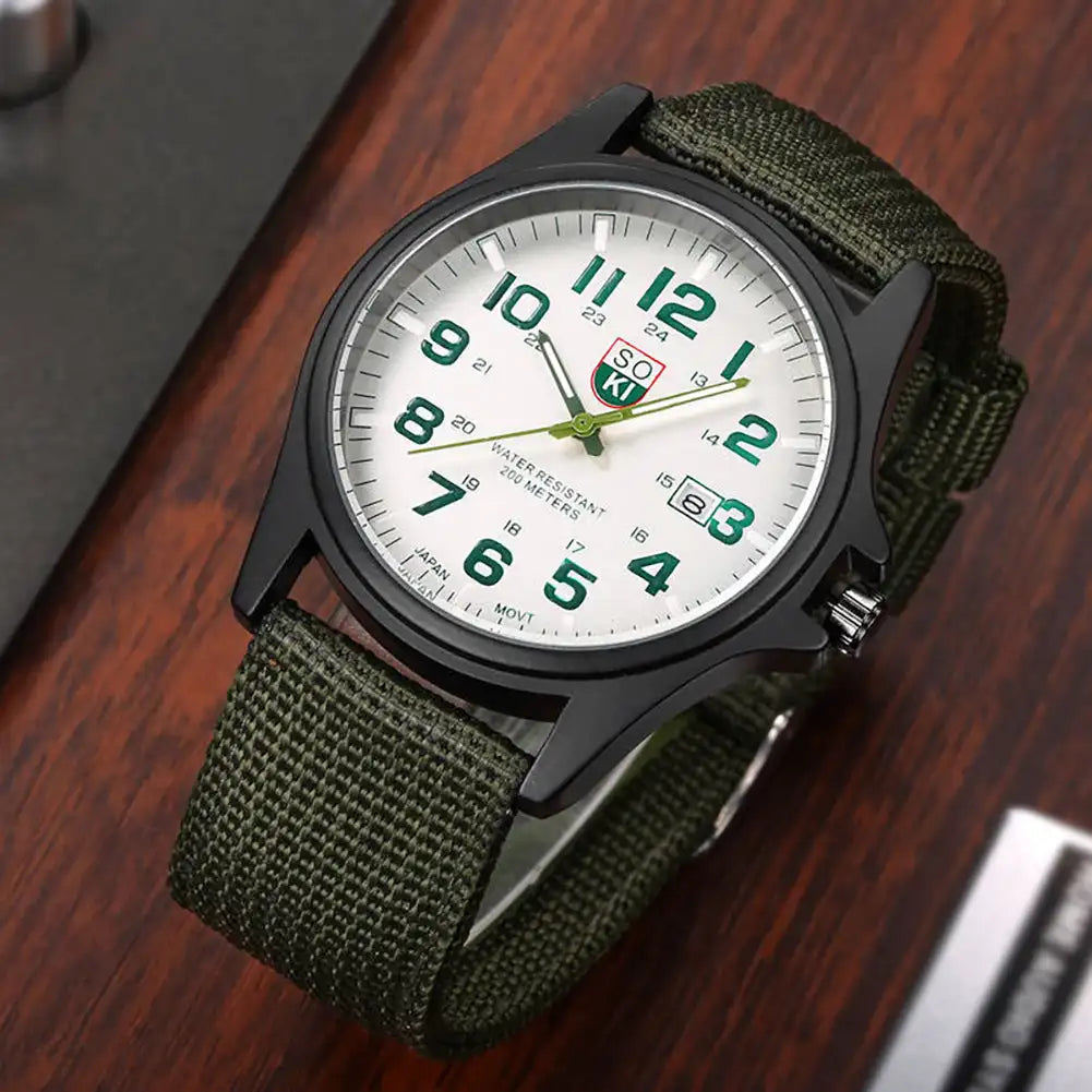 Nylon Band Men Watch Wrist Watch Quartz Men Sports Watches