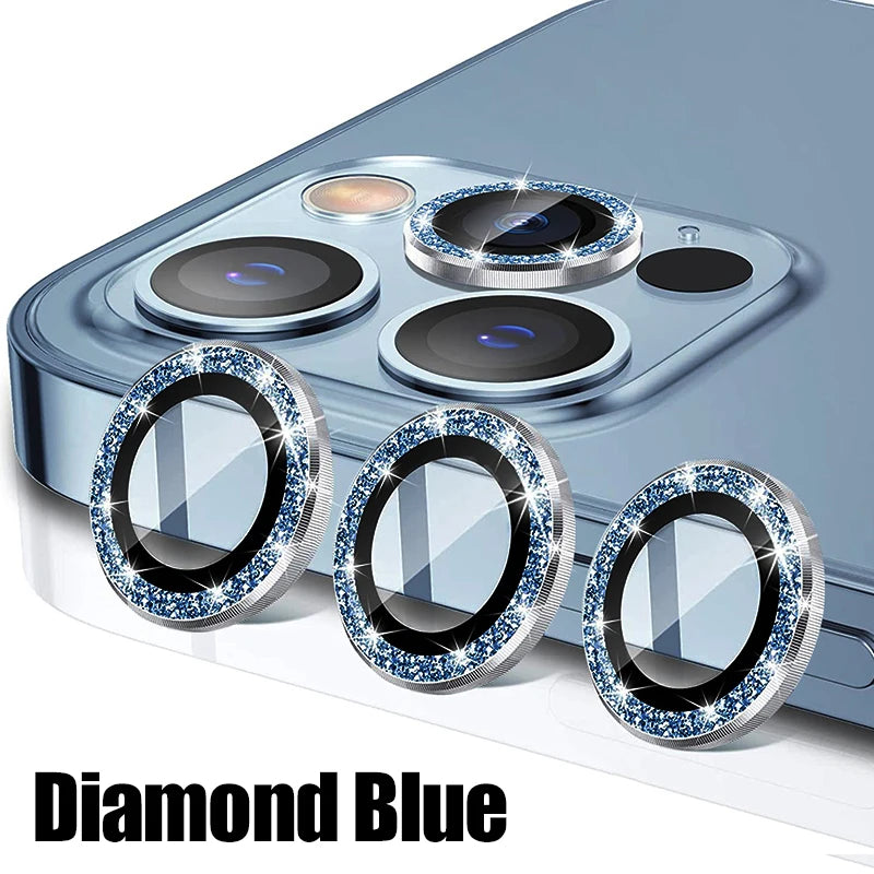 Luxury Camera Lens Protector Glass for Iphone 13 12 11 14 Pro Max Camera Protective Glass for Iphone 12 13 Back Lens Protector