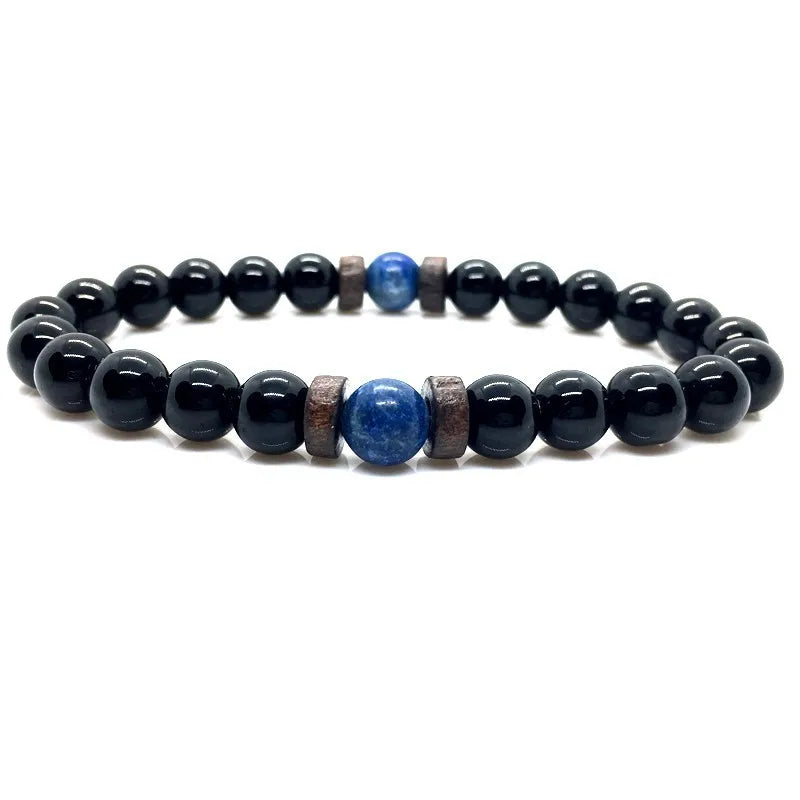 Lava Stone Men Bracelet Natural Moonstone Bead Tibetan Buddha Bracelet Chakra Diffuser Bracelets Men Jewelry Gifts Drop Shipping