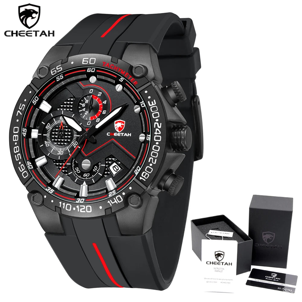 Men Watch  Fashion Luxury Business Wristwatch Silicone Waterproof Clock with Date and Luminous Function Relogio Masculino