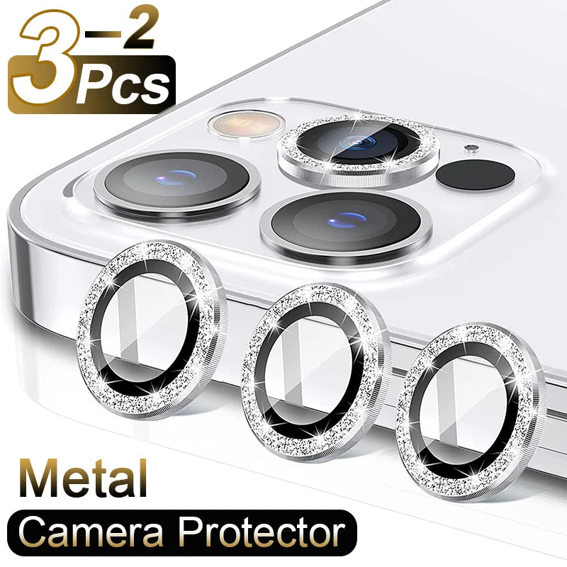 Luxury Camera Lens Protector Glass for Iphone 13 12 11 14 Pro Max Camera Protective Glass for Iphone 12 13 Back Lens Protector