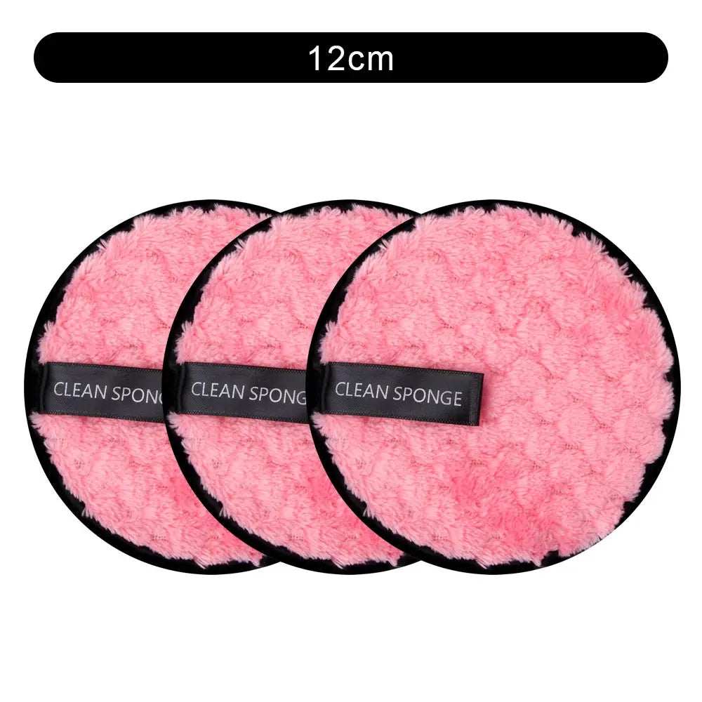 Makeup Remover Reusable Puff Cotton Pad Skin Microfiber Face Care Towel Wipes Washable Cottons Face Cleaning Double Layer