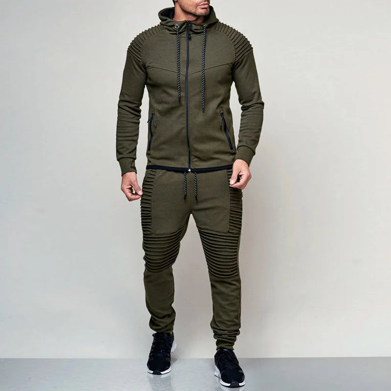 2 Pieces Autumn Running Tracksuit Men Sweatshirt Sports Set Gym Clothes Men Sport Suit Training Suit Sport Wear Outdoor