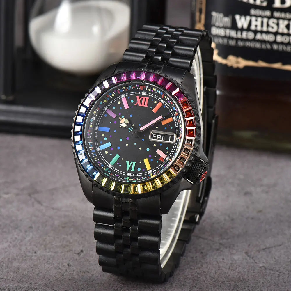 NH36 Watch SKX007  Men Watch New Men Luxury Automatic Mechanical NH35 Watch Movement Stainless Steel Waterproof Watch