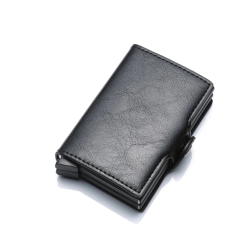 Engraving Rfid Carbon Fiber Leather Men Wallet Money Bag Purse Small Mini Card Holder Portomonee Male Walet Pocket PORTFOLIO