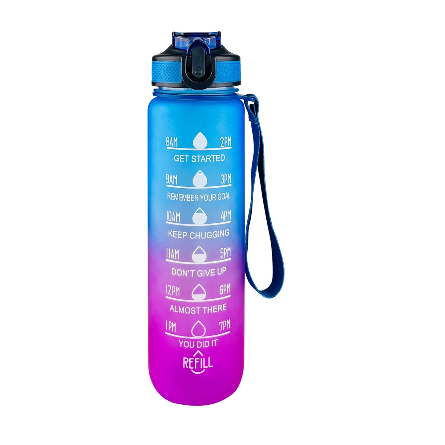 1000Ml Water Bottle Smart Sport Bottle 1L for Travel Fittness Plastic Drink Bottles for Water Cups Kettle Straw Drinkware SM001