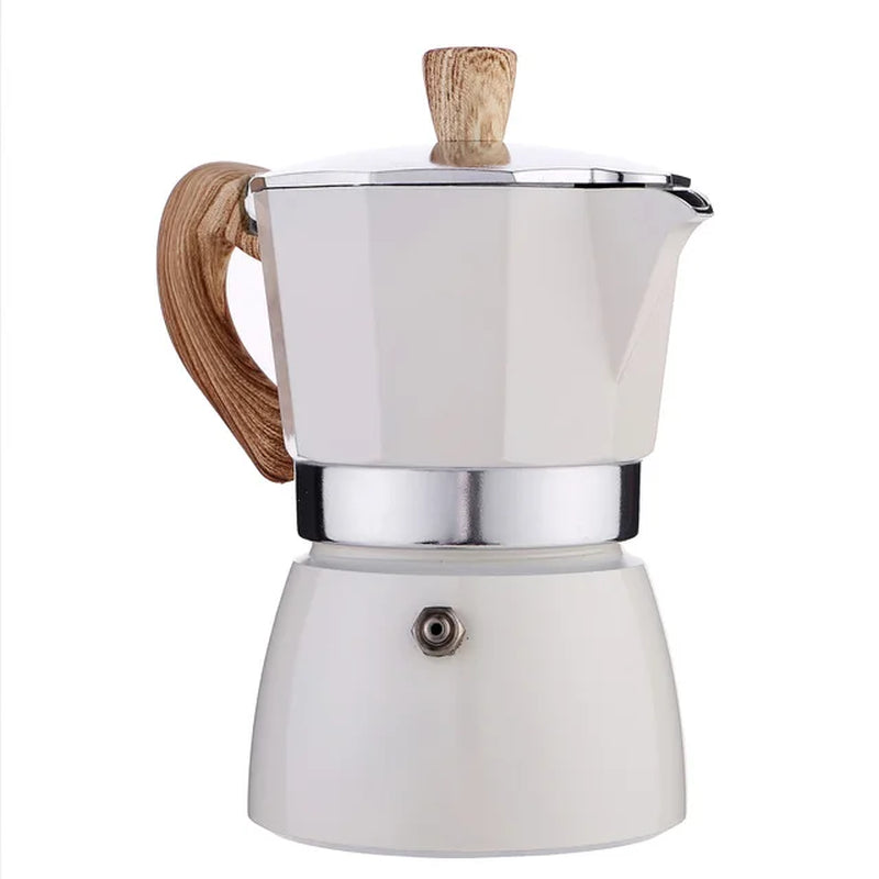 Aluminum Coffee Maker Durable Moka Cafeteira Expresso Percolator Pot Practical Moka Coffee Pot 50/100/150/300/450/600Ml