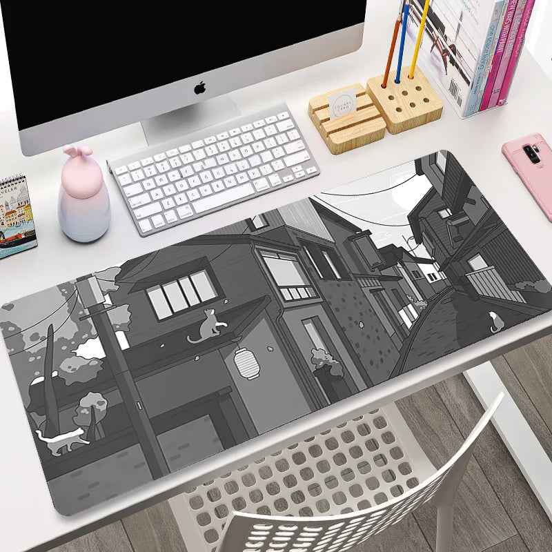 Kawaii Large Mousepad Game Mouse Pad Gamer Big Mouse Mat Cute PC Computer XXL Mouse Carpet 900X400 Mause Pad Keyboard Desk Mat