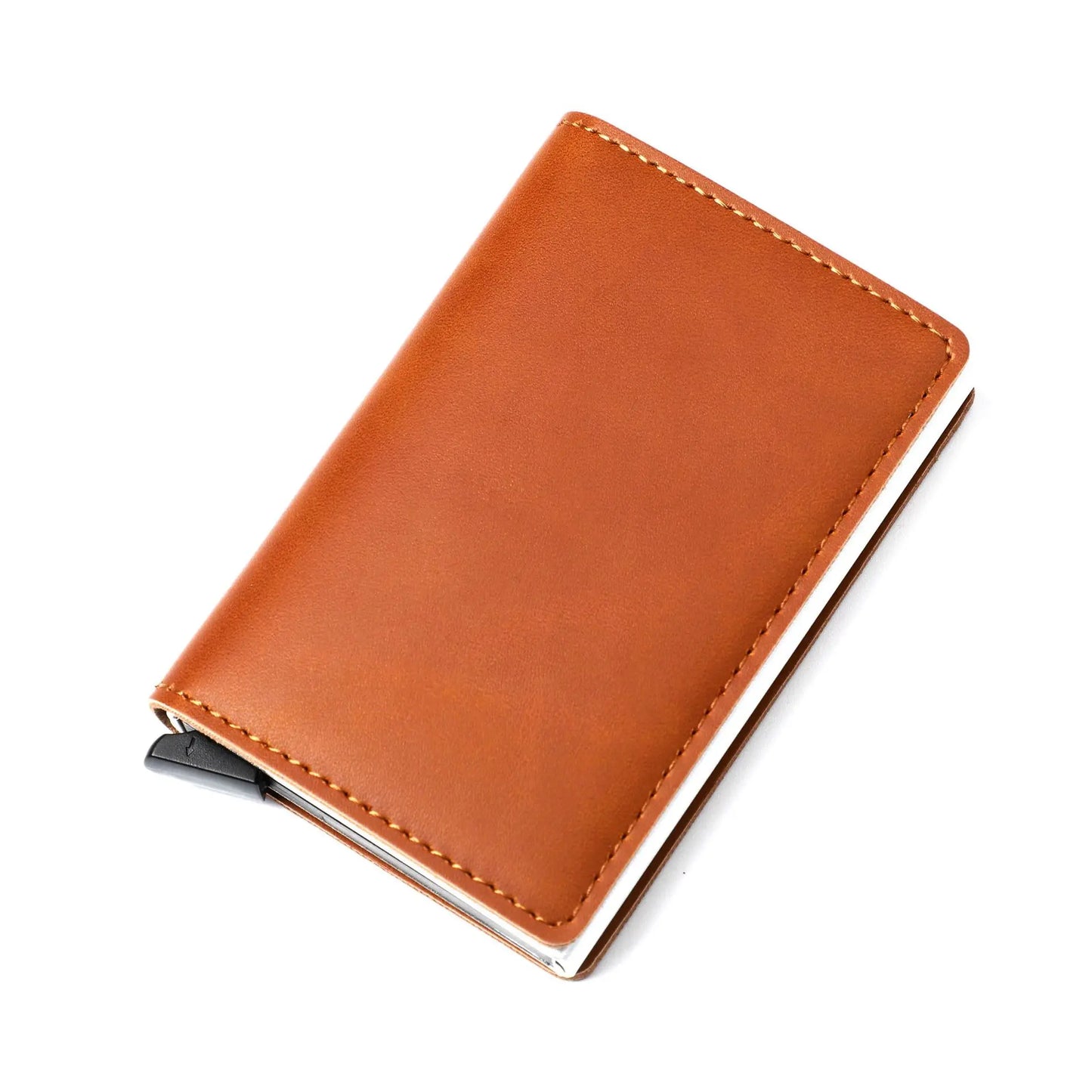 Wallet Credit Card Holder Men Wallet RFID Box Bank Card Holder Vintage Leather Wallet with Money Clips