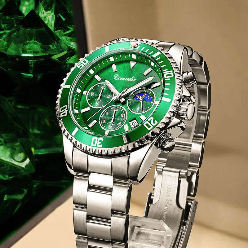 Top Brand Watch for Men Multi-Dial Waterproof Sports Male Stainless Steel Quartz Watch Fashion Luminous Men Watch Reloj Hombre