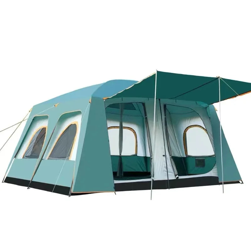 Outdoor Big Tents 460*360*210 Cm Large Party Camping Tented Camps Family Cabin Tent for 8-12 Persons Tall Shelter