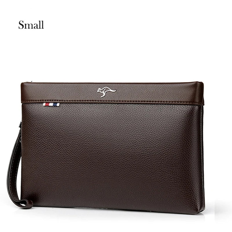 Luxury Brand Business Men Wallet Leather Man Clutch Bag Coins Pocket Purse Casual Envelope Long Wallets Male Handy Bag for IPAD