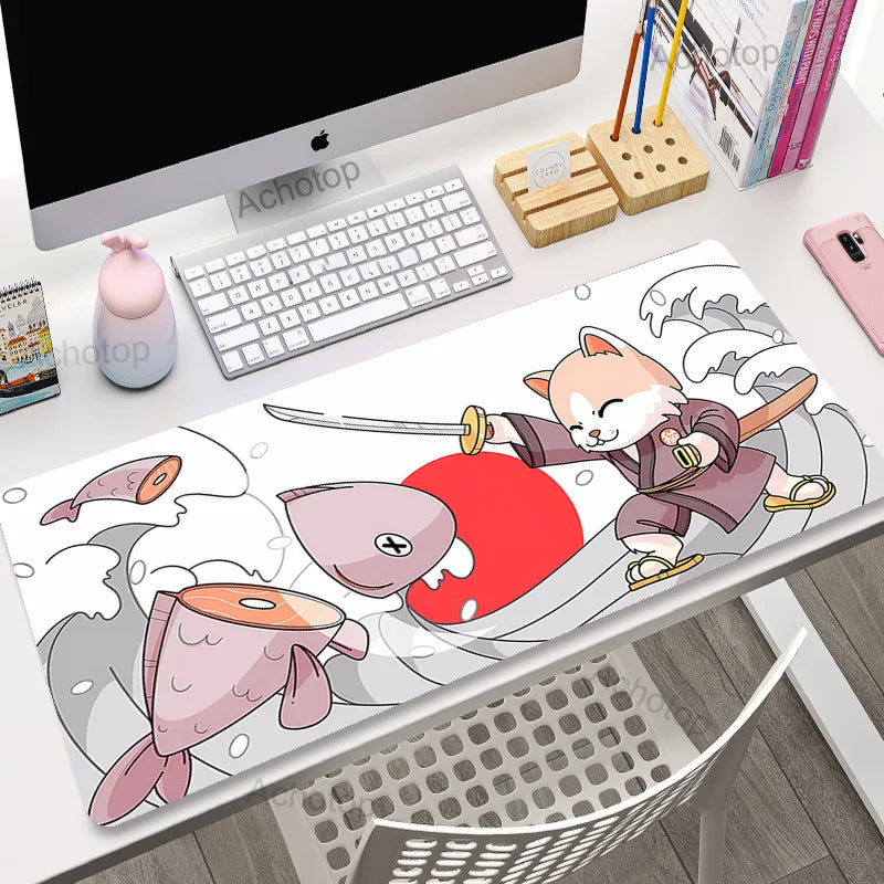 Kawaii Large Mousepad Game Mouse Pad Gamer Big Mouse Mat Cute PC Computer XXL Mouse Carpet 900X400 Mause Pad Keyboard Desk Mat