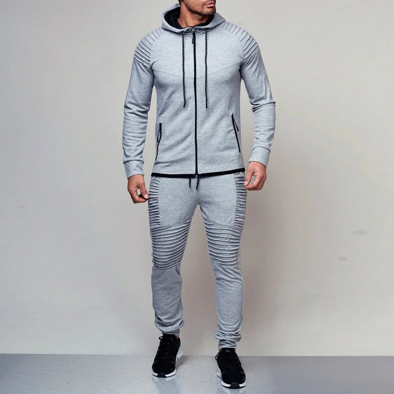 2 Pieces Autumn Running Tracksuit Men Sweatshirt Sports Set Gym Clothes Men Sport Suit Training Suit Sport Wear Outdoor