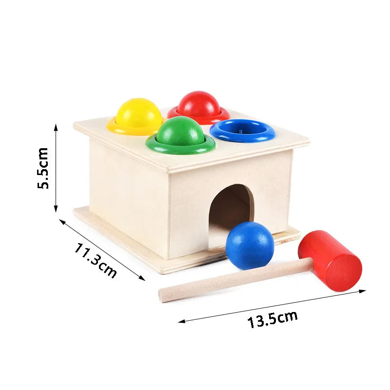 Montessori Wooden Rattles for Baby Crib Toys Baby Rattle Educational Musical Wooden Toys Children Games Baby Toys 0 12 Months