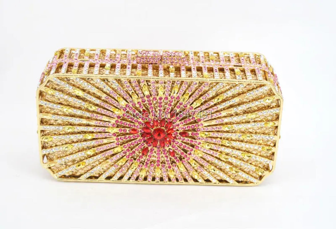 Box Bling Bags Party Purse Bags Women Luxury Crystal Evening Bags Female Pochette Ladies Wedding Clutch Bags SC129