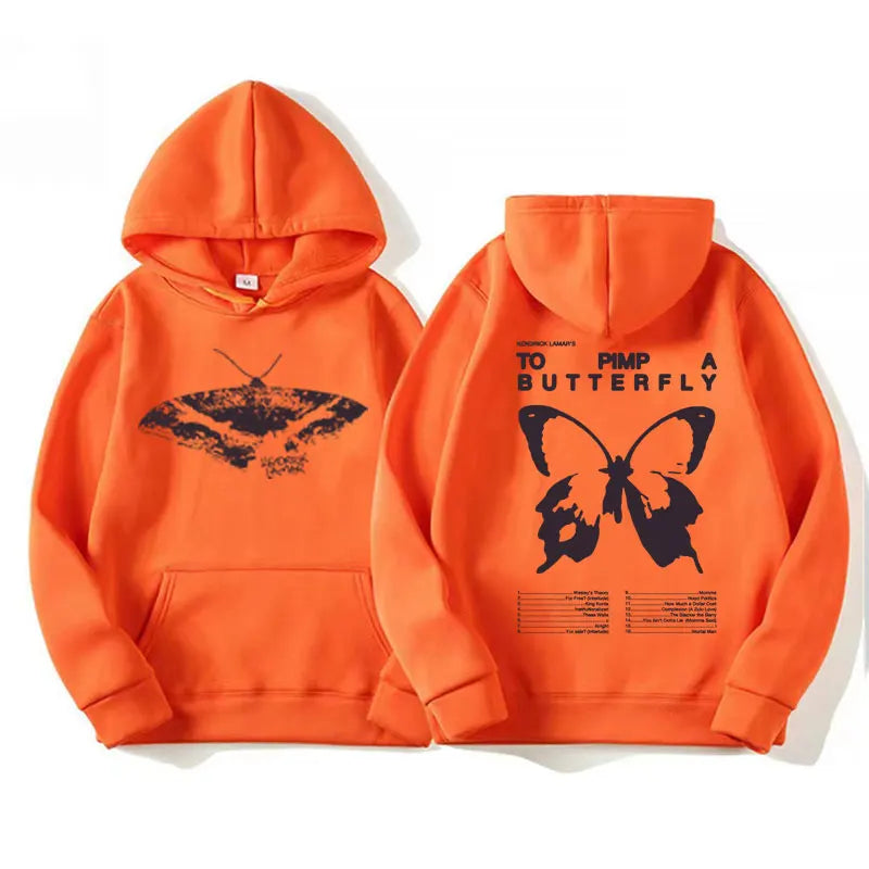 Kendrick Lamar Album Hoodies to Pimp a Butterfly Tracklist Graphic Hoodie Men'S Women Harajuku Aesthetic Long Sleeve Sweatshirts