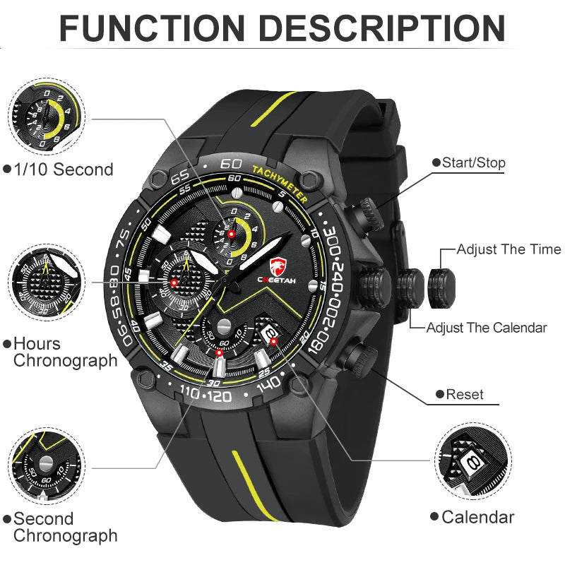 2020 New  Men Watch Top Brand Luxury Fashion Chronograph Sports Waterproof Quartz Wristwatch Male Clock Relogio Masculino