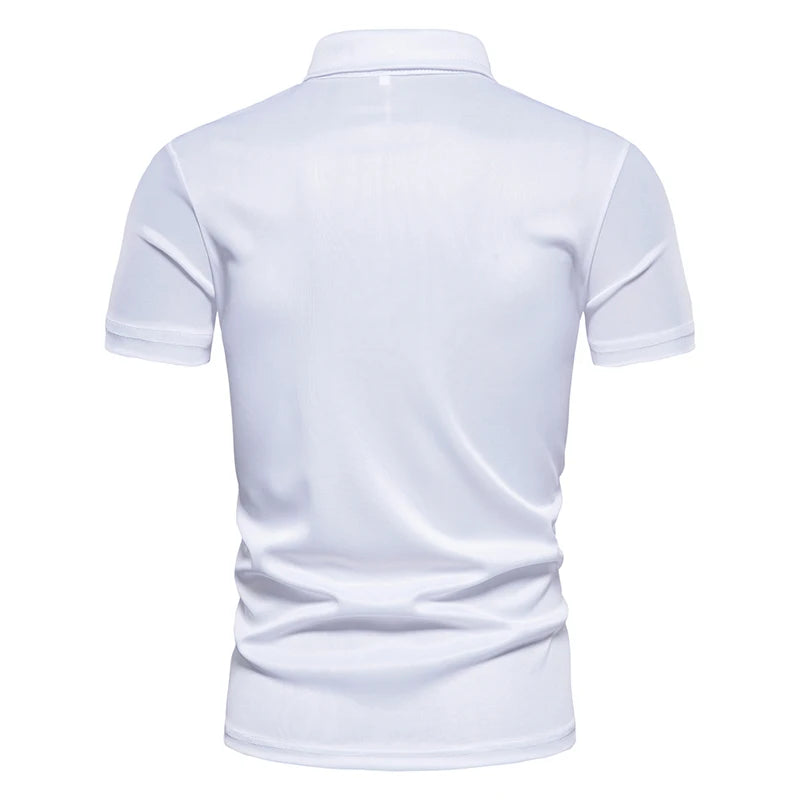 Brand New Fashion All-Match Slim Casual Polo Shirt Men'S Short-Sleeved Polo Shirt