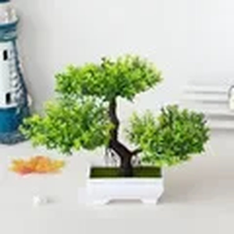 Artificial Plastic Plants Bonsai Small Tree Pot Potted Flower Garden Ornaments Home Decoration Hotel Garden Decor