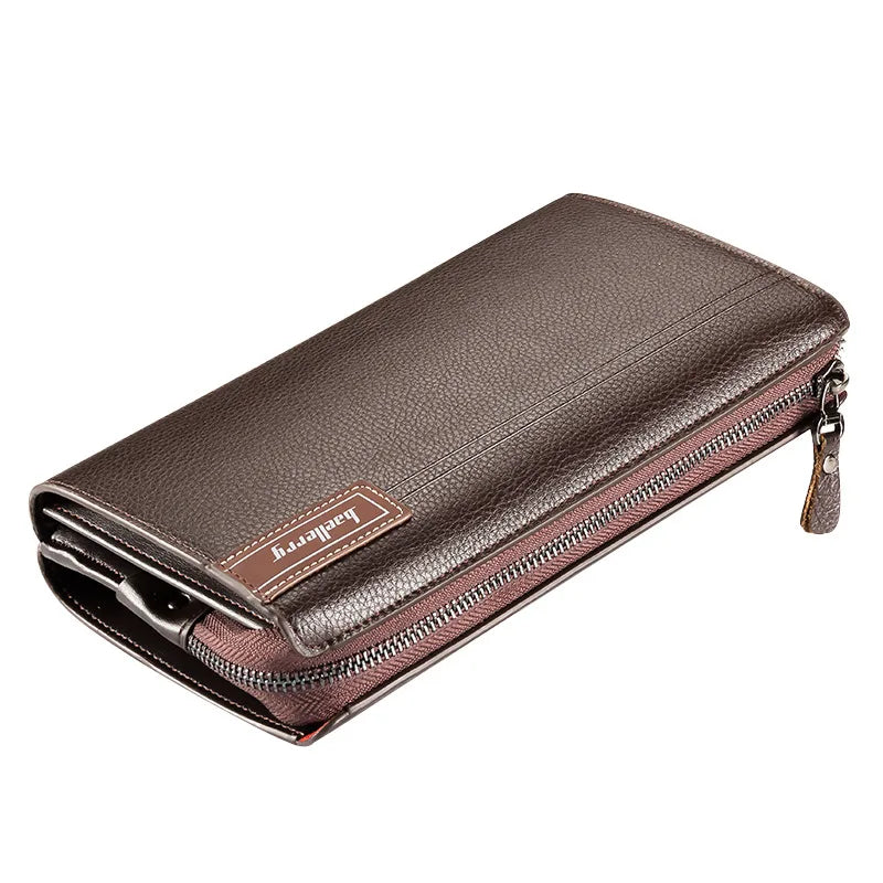 Famous Brand Men Wallet Luxury Long Clutch Handy Bag Moneder Male Leather Purse Men'S Clutch Bags Carteira Masculina