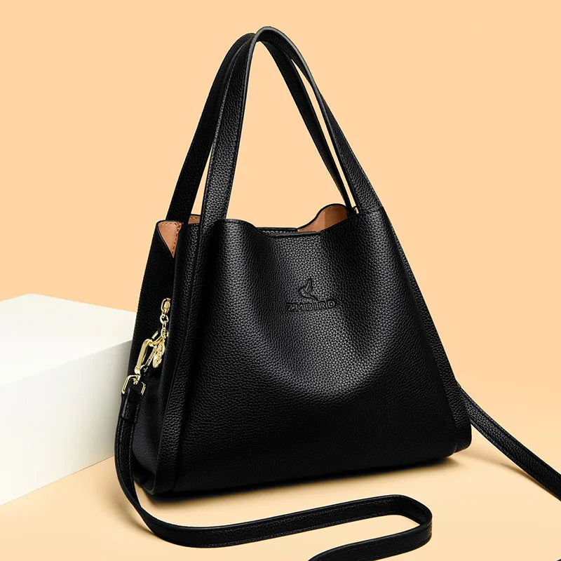 Designer Top-Handle Bag Luxury Handbags Women Leather Bags Ladies Shoulder Hand Bags for Women Female Tote Shopping Bucket Bag